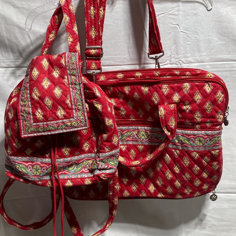 NWT Saks 5th Avenue Laptop Bag and Backpack Set